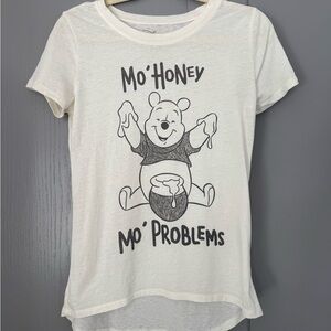 Disney Cream Tee with Logo Print